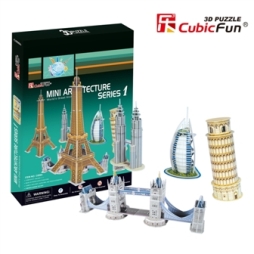 Známe modely 3D puzzle od výrobcu CubicFun v ponuke.